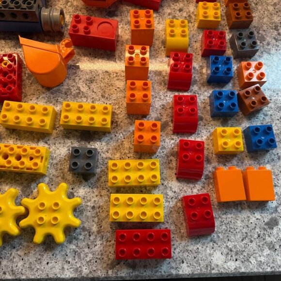 Lot of 100+ Variety of Construction Duplo-Lego Vehicles, Figures, Equipment More - Picture 2 of 7